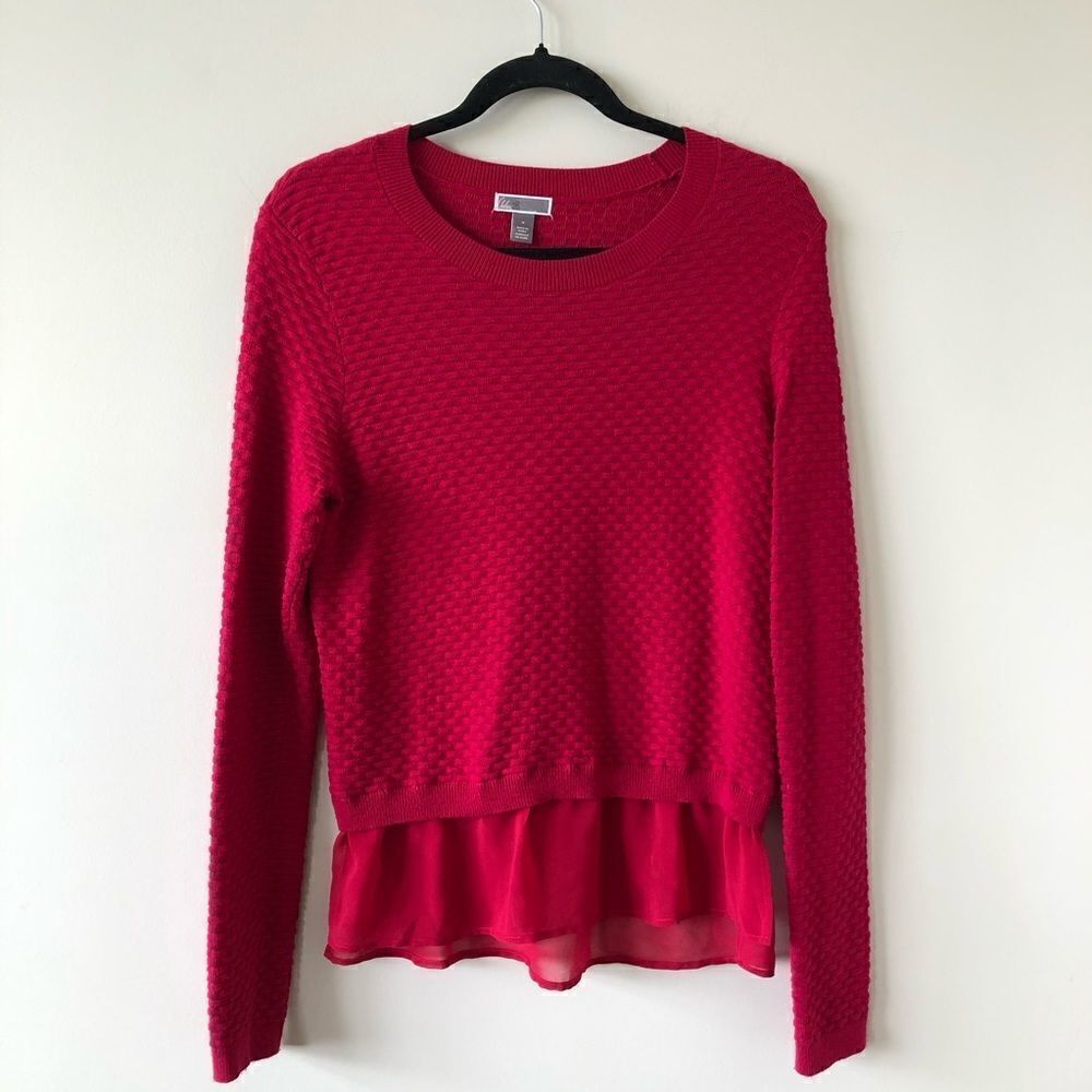 Chelsea28 Cropped Hem Sweater (Size: Medium)